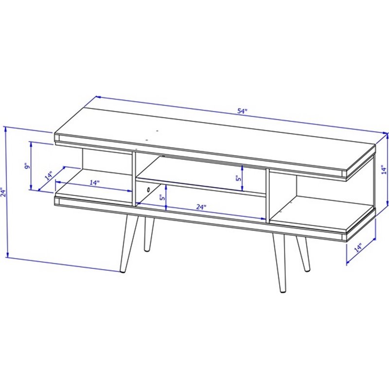 Manhattan Comfort Utopia Wood TV Stand for TVs up to 50