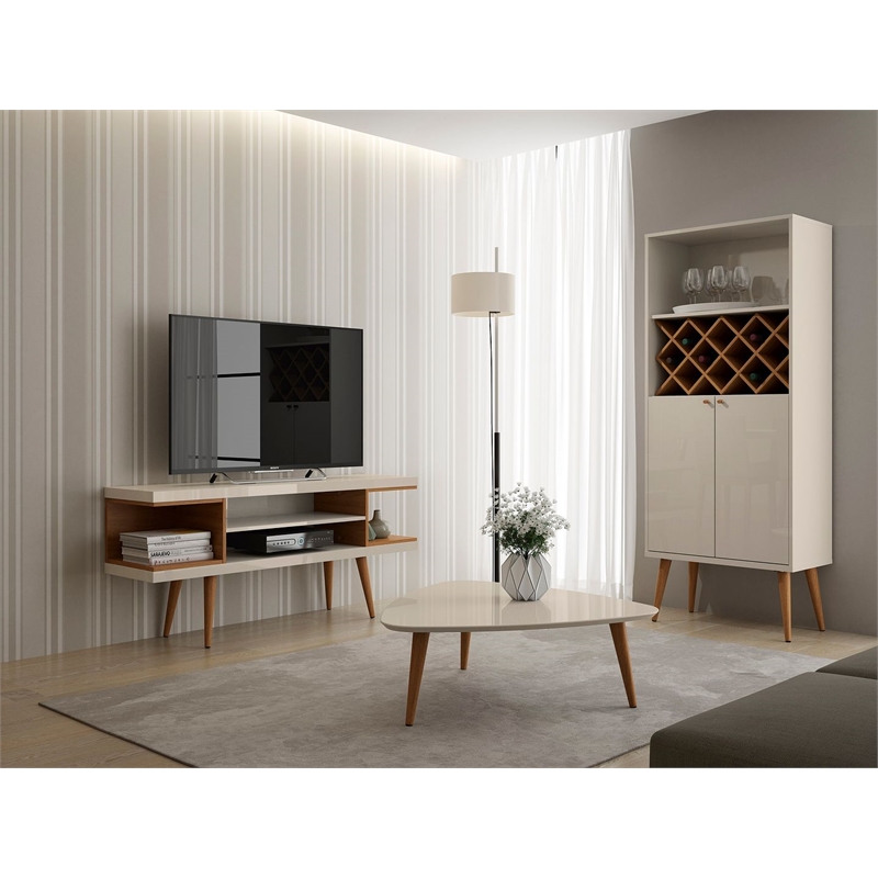 Manhattan Comfort Utopia Wood TV Stand for TVs up to 50