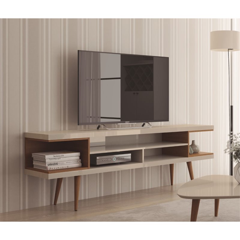 Manhattan Comfort Utopia Wood TV Stand for TVs up to 65