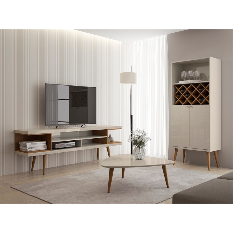 Manhattan Comfort Utopia Wood TV Stand for TVs up to 65