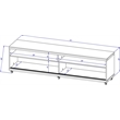 Manhattan Comfort Utopia Wood TV Stand for TVs up to 65