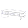 Manhattan Comfort Utopia Wood TV Stand for TVs up to 65
