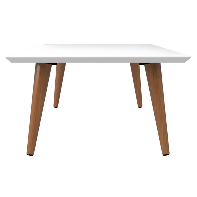 Manhattan Comfort Utopia Engineered Wood Coffee Table in White Gloss