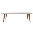 Manhattan Comfort Utopia Engineered Wood Coffee Table in Off White