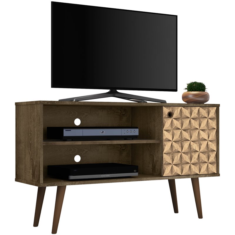 Manhattan Comfort Liberty Wood TV Stand for TVs up to 46