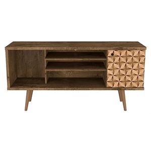 Manhattan Comfort Liberty Transitional Wood TV Stand for TVs up to 50&quot in Brown