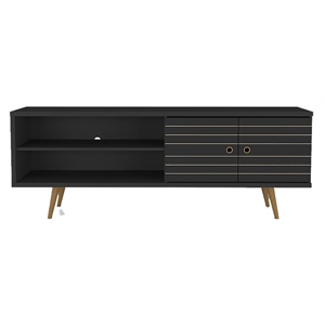 Manhattan Comfort Liberty Wood TV Stand for TVs up to 60&quot in Black