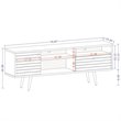 Manhattan Comfort Liberty Solid Wood TV Stand for TVs up to 65