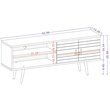 Manhattan Comfort Liberty Wood TV Stand for TVs up to 60