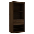 Manhattan Comfort Mulberry Wood Open Sectional Closet in Brown