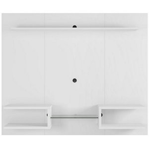 Manhattan Comfort Plaza 64&quot Wood Floating Entertainment Center in White