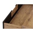 Manhattan Comfort Rockefeller Wood Dresser and Nightstand in Natural/Gray