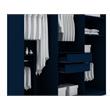 Manhattan Comfort Gramercy 3-Sectional Wood Wardrobe Armoire Closet in Blue