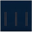 Manhattan Comfort Gramercy 3-Sectional Wood Wardrobe Armoire Closet in Blue