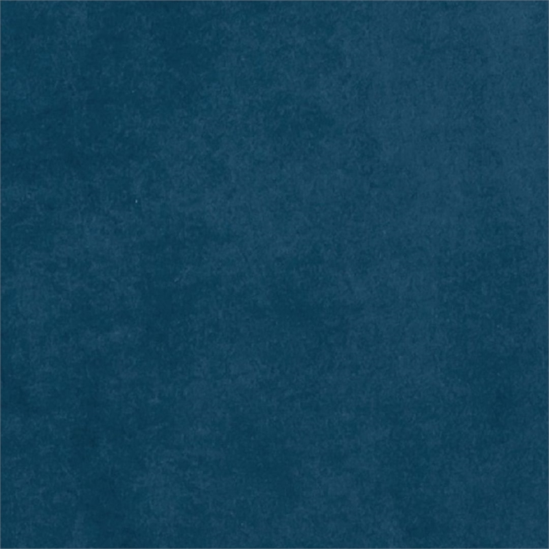 Manhattan Comfort Rosemont Velvet Accent Chair in Blue and Gold