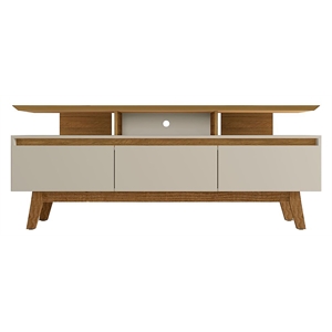 Manhattan Comfort Yonkers Wood TV Stand for TVs up to 65&quot in Off White