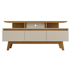 Manhattan Comfort Yonkers Wood TV Stand for TVs up to 60&quot in Off White
