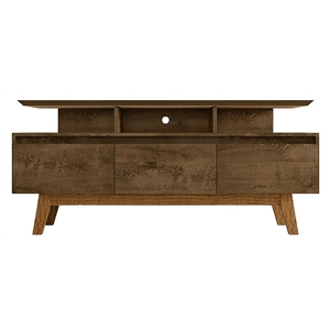 Manhattan Comfort Yonkers Wood TV Stand for TVs up to 60&quot in Brown