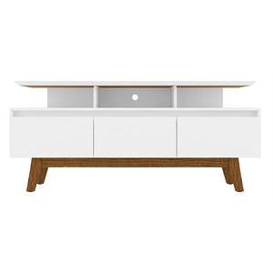 Manhattan Comfort Yonkers Wood TV Stand for TVs up to 60&quot in White