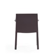 Manhattan Comfort Paris Saddle Leather & Metal Arm Chair in Gray