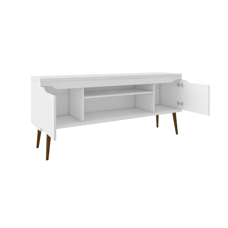 Manhattan Comfort Bradley 4 Shelves Wood TV Stand for TVs up to 60