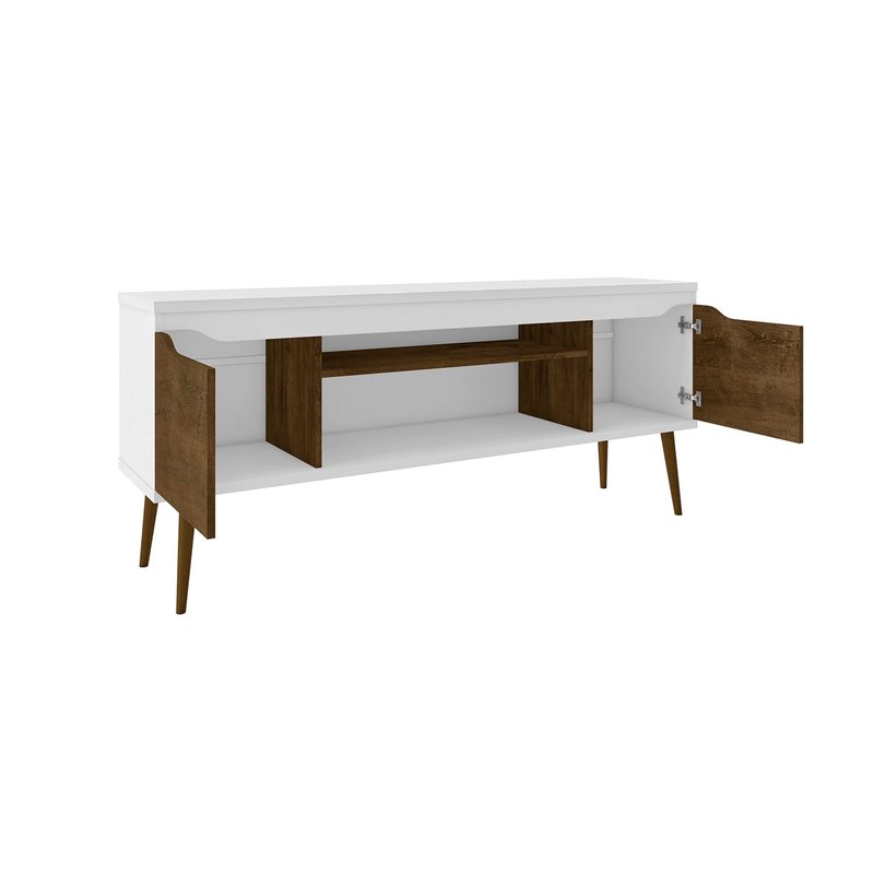 Manhattan Comfort Bradley Wood TV Stand for TVs up to 60