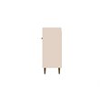Manhattan Comfort Bradley 4 Shelves Wood Buffet Stand in Off White
