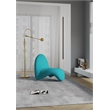 Manhattan Comfort MoMa Fabric Accent Chair in Teal Blue (Set of 2)