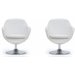 White and Polished Chrome