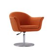 Manhattan Comfort Voyager Fabric Accent Chair in Orange (Set of 2)