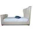 Manhattan Comfort Lola Fabric Upholstered Full Size Bed Frame in Ivory