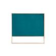 Manhattan Comfort Vector 3-Seat Velvet Upholstered Sofa in Aqua Blue