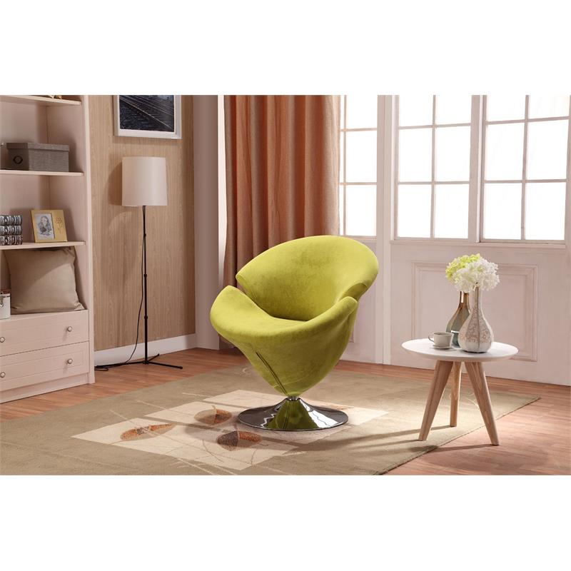 Manhattan Comfort Tulip Velvet Accent Chair Set in Multi-Color (Set of 5)