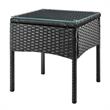 Manhattan Comfort Noli 3-Piece Rattan Patio Conversation Set in Gray