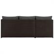 Manhattan Comfort Menton 4-Seat Rattan Patio Conversation Set in Gray