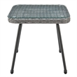 Manhattan Comfort Cannes 3-Piece Rattan Patio Conversation Set in Gray