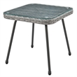 Manhattan Comfort Cannes 3-Piece Rattan Patio Conversation Set in Gray