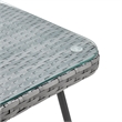 Manhattan Comfort Cannes 3-Piece Rattan Patio Conversation Set in Gray