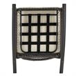 Manhattan Comfort Furttuo Rattan Outdoor Rocking Chair with Cushion - Gray/Cream