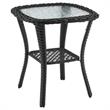 Manhattan Comfort Fruttuo 3-Piece Rattan Patio Conversation Set in Gray