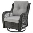Manhattan Comfort Fruttuo 3-Piece Rattan Patio Conversation Set in Gray
