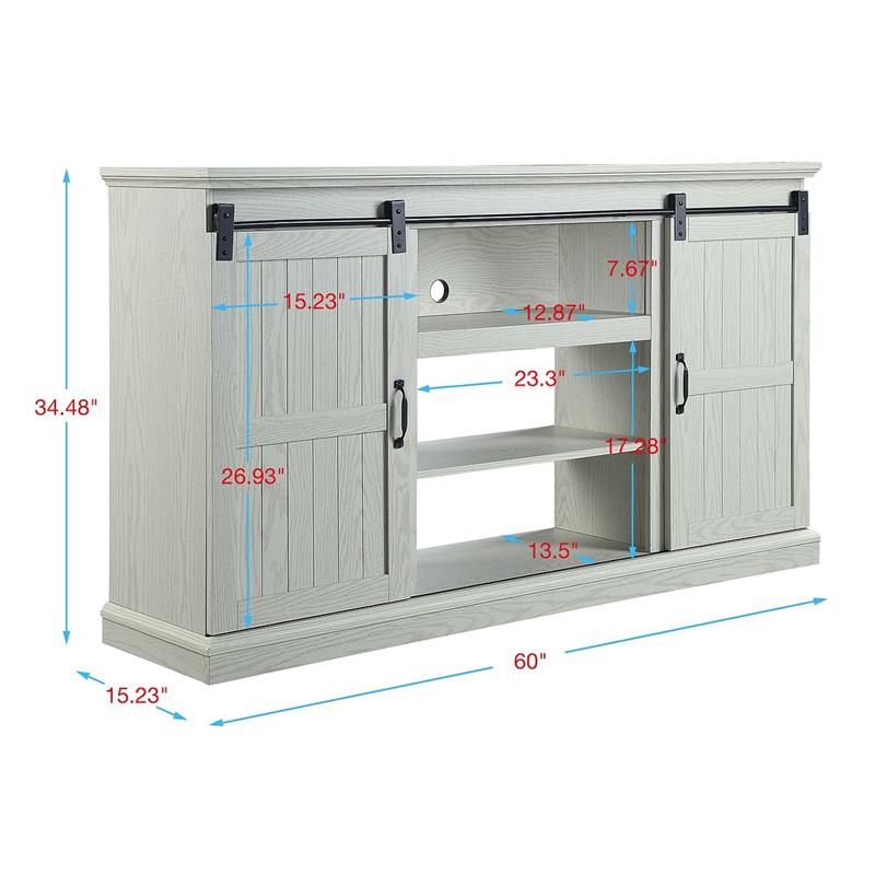 Manhattan Comfort Myrtle 2 Doors Wood TV Stand for TVs up to 56