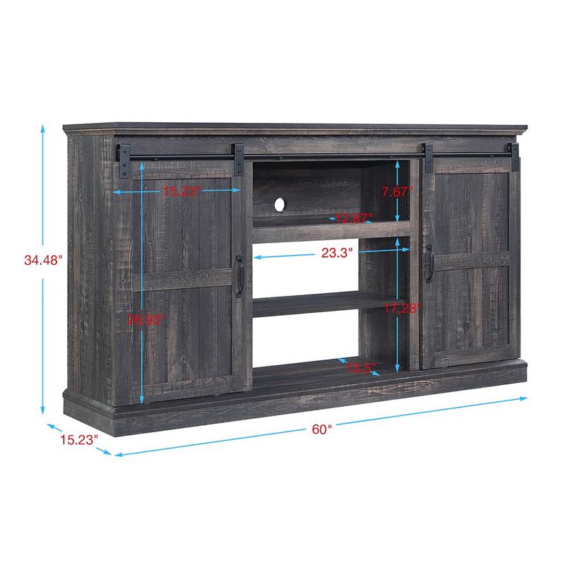Manhattan Comfort Myrtle 2 Doors Wood TV Stand for TVs up to 56