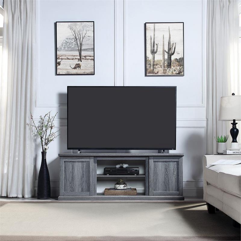 Manhattan Comfort Franklin 2-Door Wood TV Stand for TVs up to 56