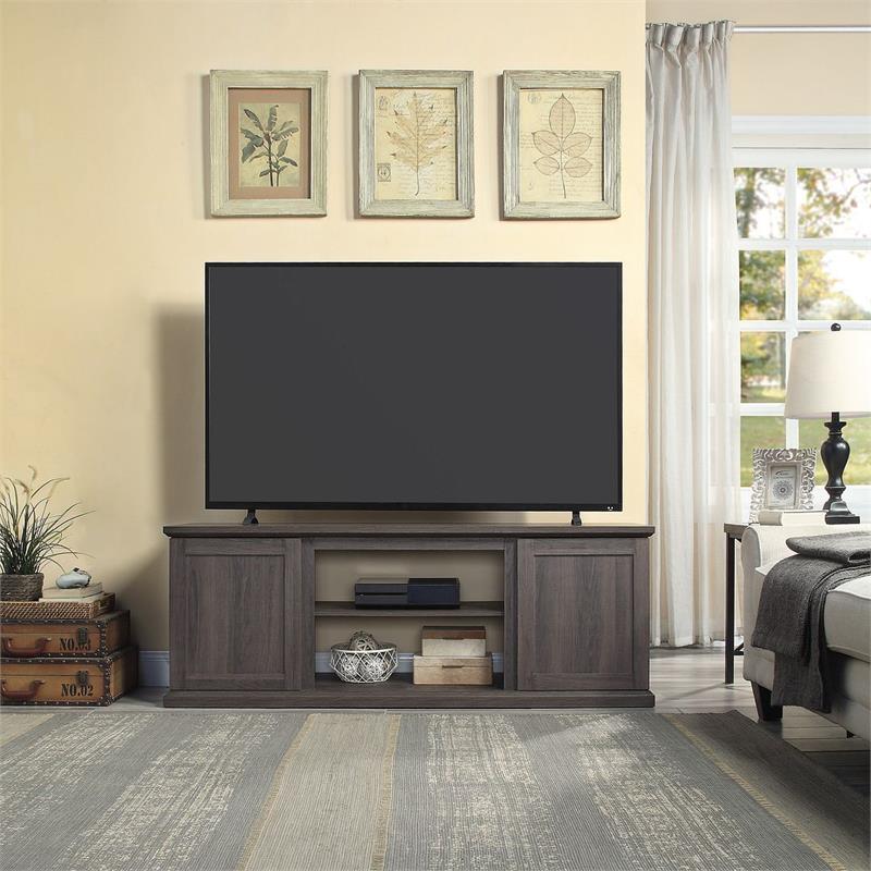 Manhattan Comfort Franklin 2-Door Wood TV Stand for TVs up to 56