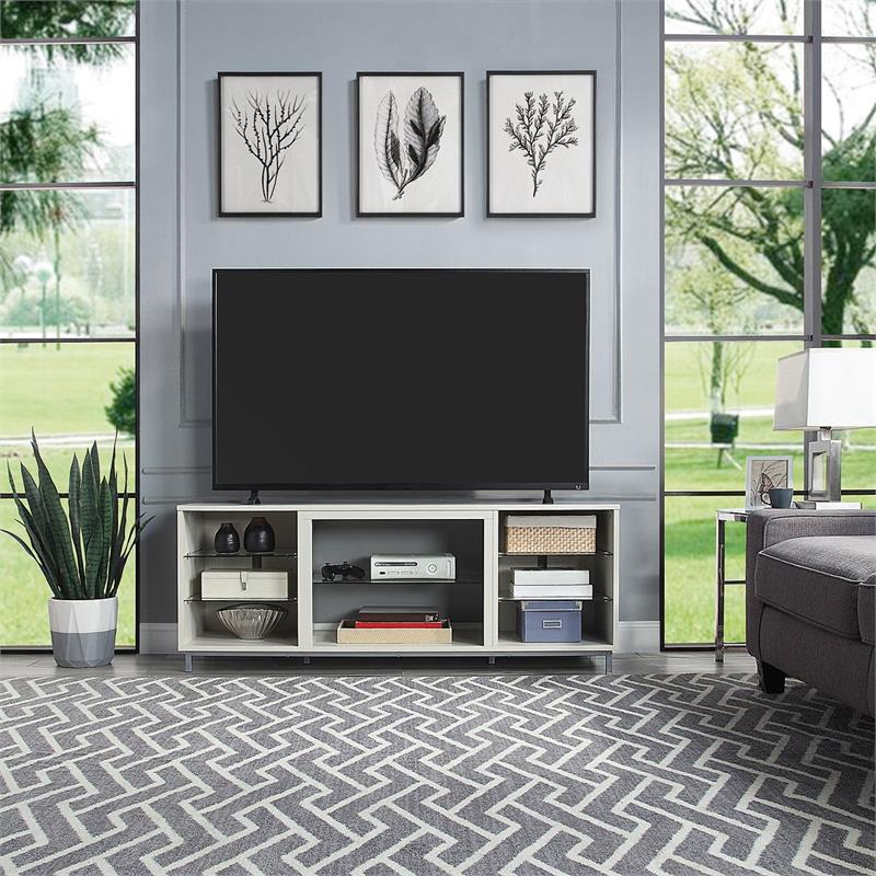 Manhattan Comfort Brighton Wood TV Stand for TVs up to 56
