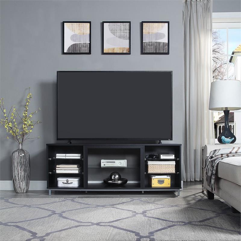 Manhattan Comfort Brighton Wood TV Stand for TVs up to 56