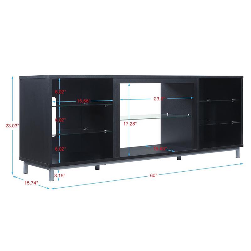 Manhattan Comfort Brighton Wood TV Stand for TVs up to 56