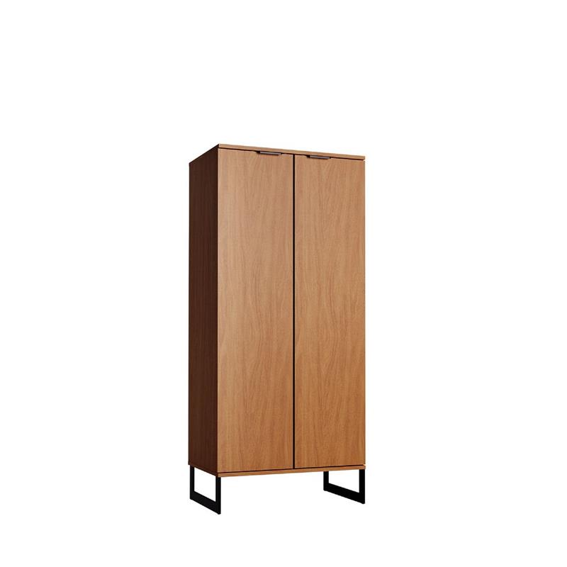Lexington Contemporary Modern Bookcase with 4 Shelves in Maple Engineered Wood