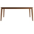 Tudor Traditional Rectangular Wood Dining Table in Maple Cream Engineered Wood